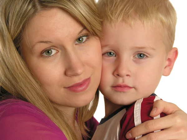 Matka s dítětem closeup — Stock fotografie