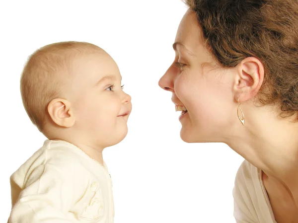 Mother with baby isolated 3 — Stock Photo, Image
