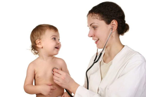 Läkare med baby 5 — Stockfoto