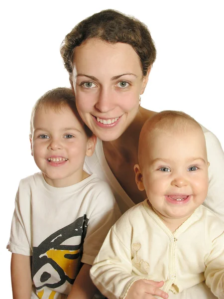 Matka s dětmi — Stock fotografie