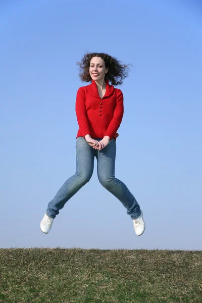 Jump girl — Stock Photo, Image