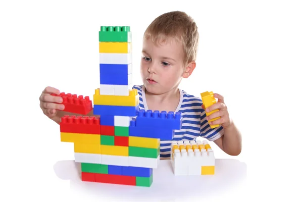 Child with toy blocks — Stock Photo, Image
