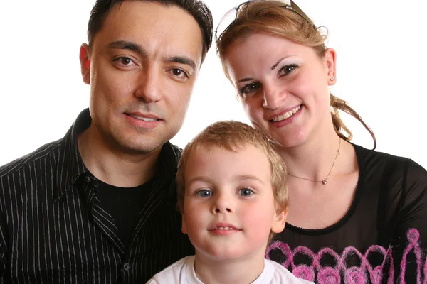 Another family with this boy Stock Photo