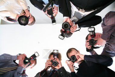 Paparazzi under victim clipart