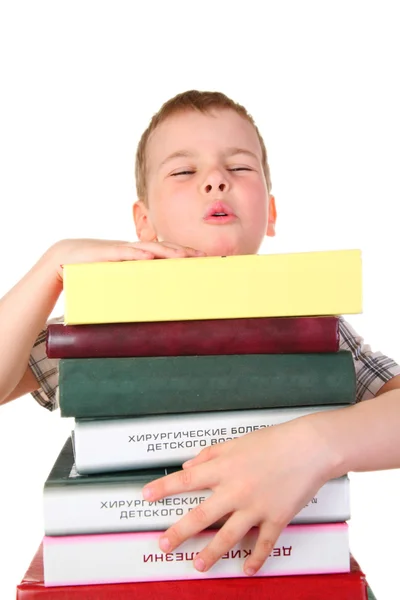 Boy with books 2 — Stock Photo, Image