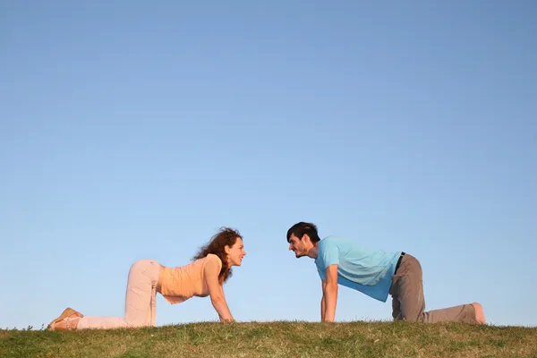 All fours couple — Stock Photo, Image