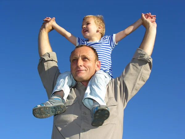 Grandfather with grandson 2 — Stock Photo, Image