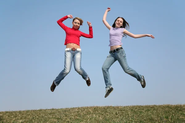 Saltar meninas — Fotografia de Stock