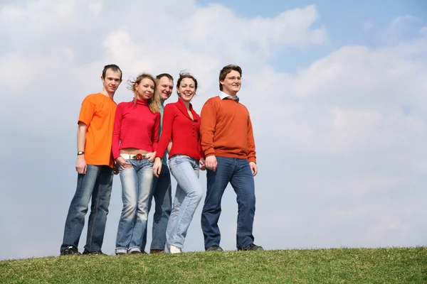 Group on meadow — Stock Photo, Image