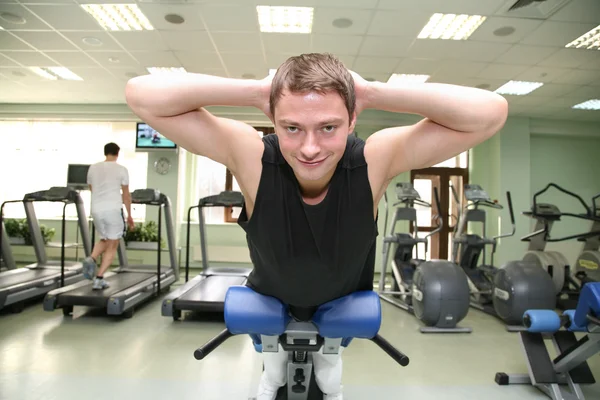 Gym man in health club 2 — Stock Photo, Image