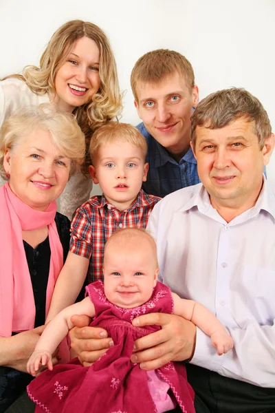 Intergenerational family — Stock Photo, Image