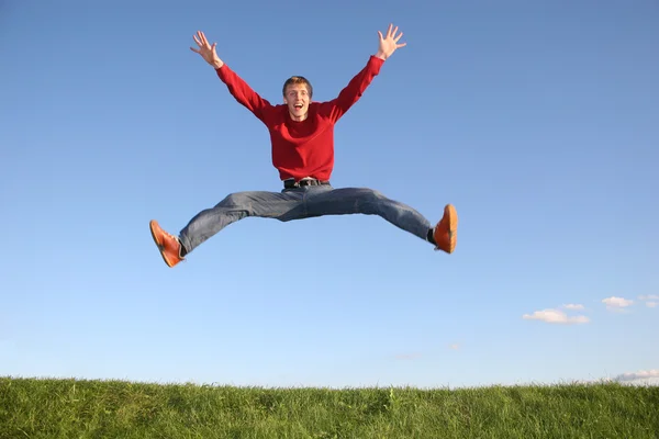 Homem salto — Fotografia de Stock