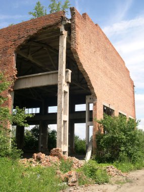 Abandoned factory clipart