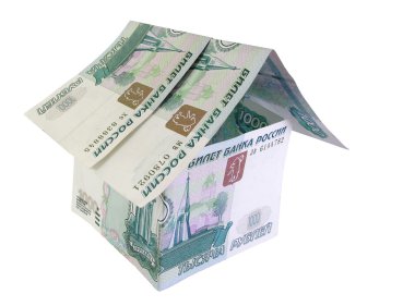 Ruble, rouble house clipart