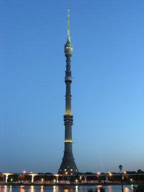 Ostankino tv tower clipart