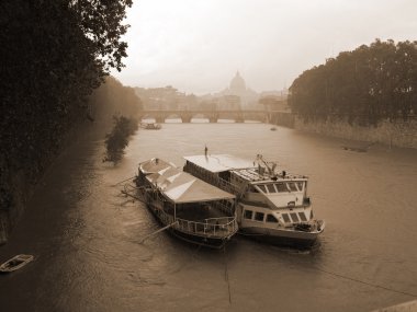 River Tiber. Rome. clipart