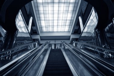 Escalator subway clipart