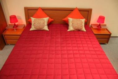 Red bed clipart