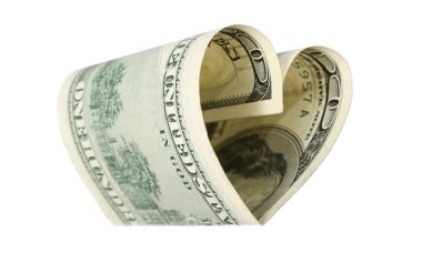 Dollar heart clipart