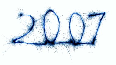 2007 sparkler 2 clipart