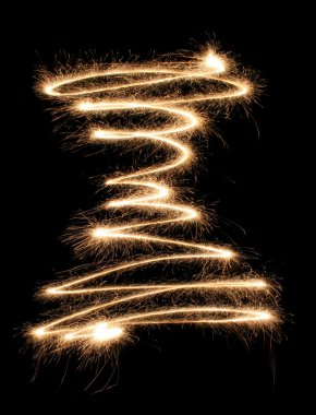 Sparkler spiral clipart