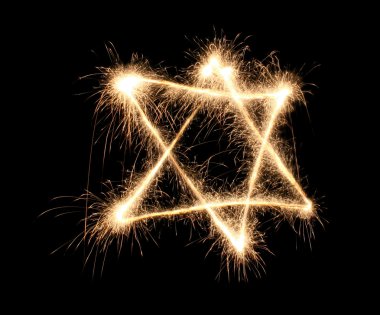 Jewish sparkler clipart