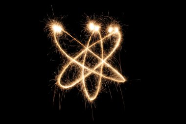 Nuclear sparkler clipart