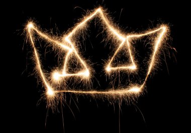 Crown sparkler clipart