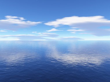 Sky and ocean clipart