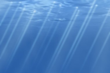 Underwater rays clipart