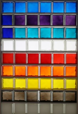 Color glass square clipart