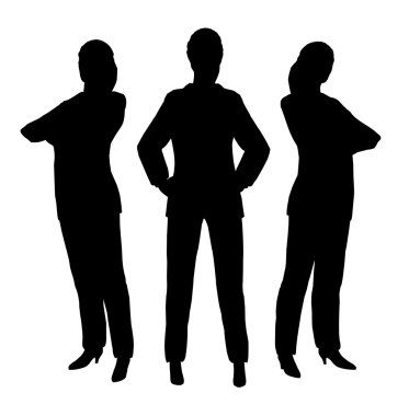 Three businesswoman clipart