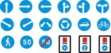Mandatory signs clipart