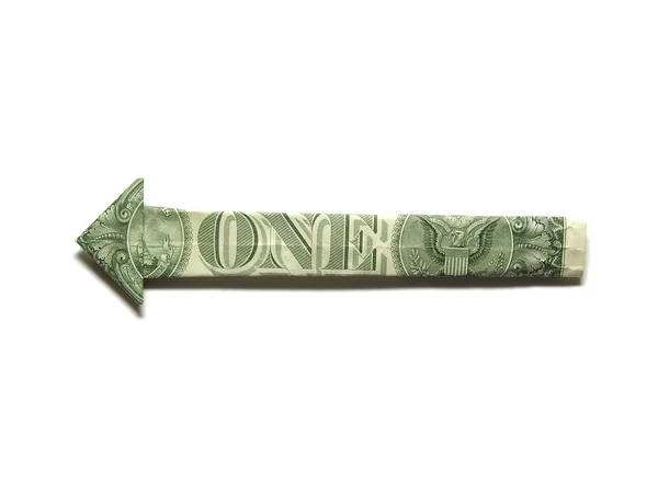 Стрела доллара — стоковое фото