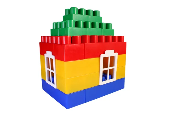Construção de brinquedos casa — Fotografia de Stock