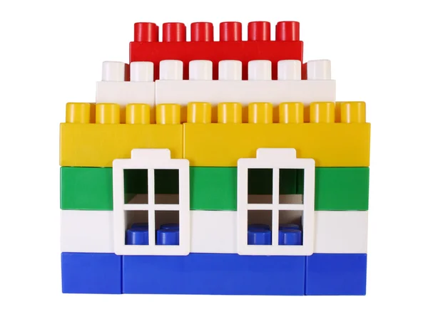Huis speelgoed met windows — Stockfoto