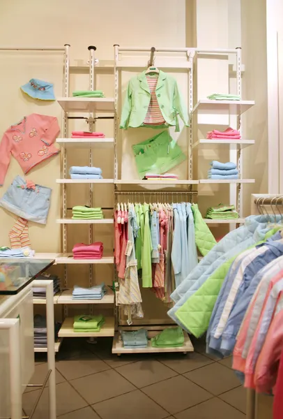 Clothes child shop — Stock Photo, Image