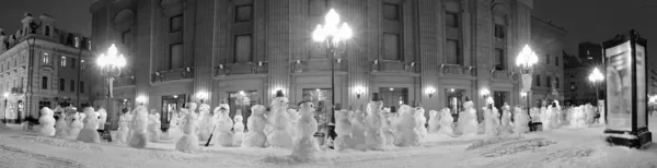 stock image Snowman promenade