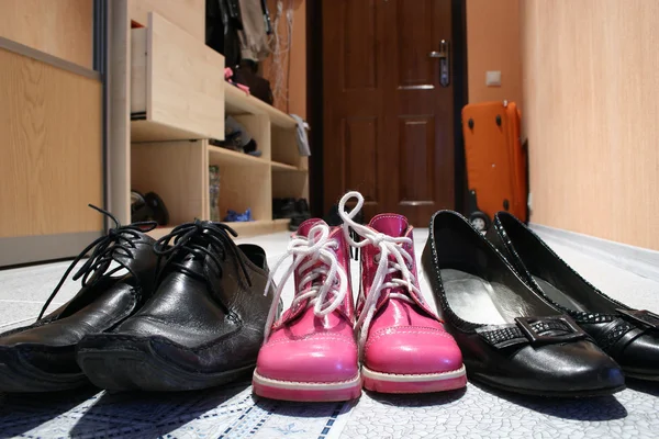 Familie schoenen — Stockfoto