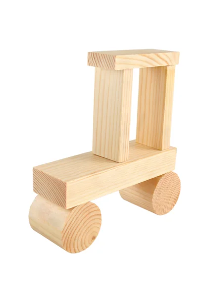 Juguete de madera coche — Foto de Stock