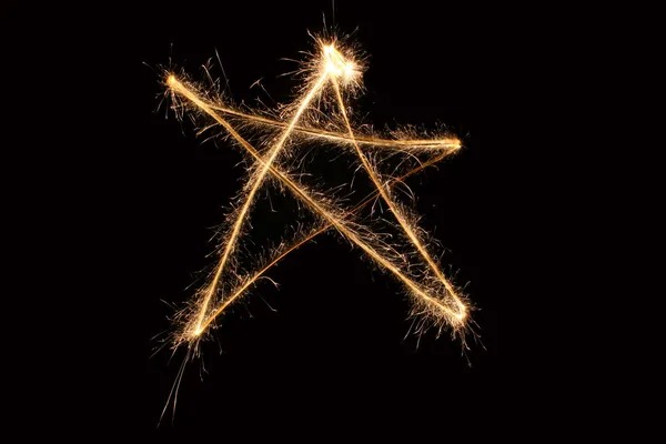 Star sparkler — Stock Photo, Image