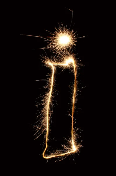 Свічка sparkler — стокове фото