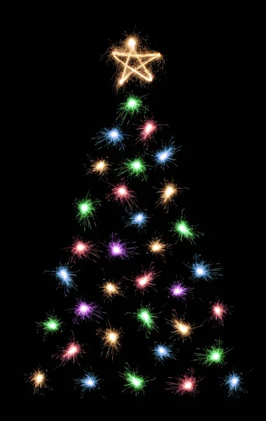 Сверкающая рождественская ёлка 2 — стоковое фото
