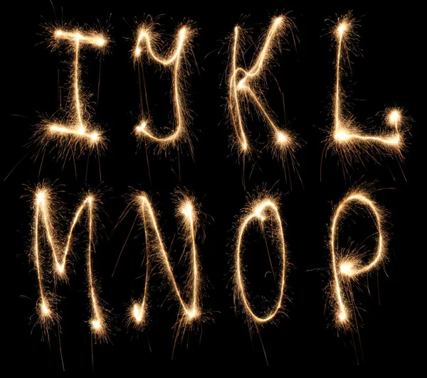 Alphabet sparkler (see other letters in my portfolio) — Stock Photo, Image
