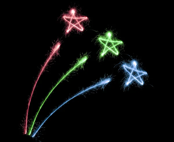 Kleur vuurwerk sparkler — Stockfoto