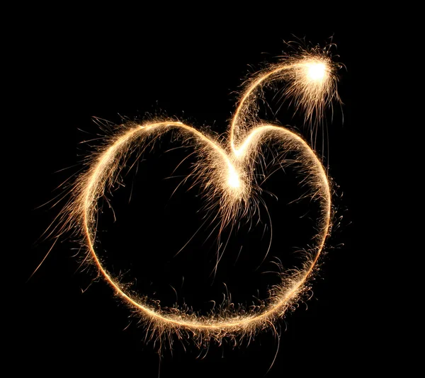 Apple sparkler — Stock Photo, Image