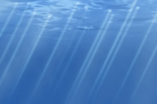 Raios subaquáticos — Fotografia de Stock