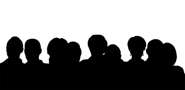 Heads silhouette — Stock Photo, Image