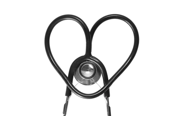 Shape heart stethoscope — Stock Photo, Image