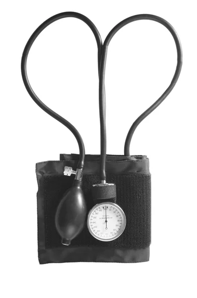 Sphygmomanometer форми серця — стокове фото
